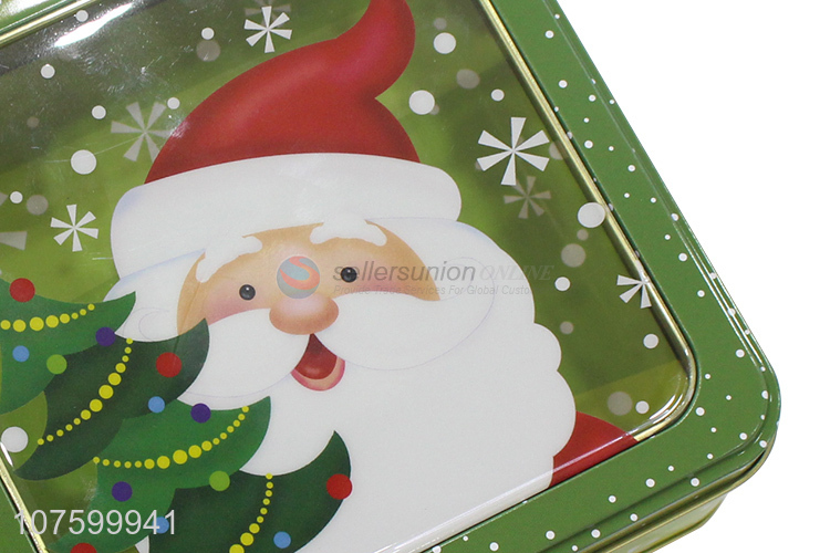 Good Sale Colorful Christmas Gift Box Square Tin Box Candy Box