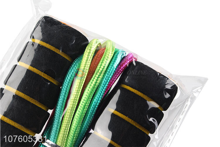 Colorful Sponge Handles Plastic Fitness Jump Rope