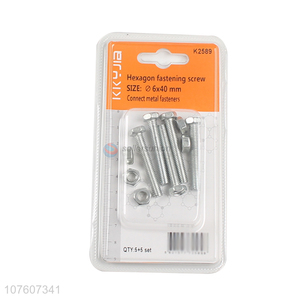 Professional Manufacturerh Hexagon Fastening Screw With Hex Nut Set