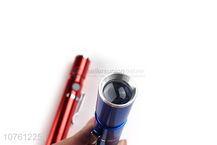 Good quality mini usb charging led flashlight portable aluminum flashlight