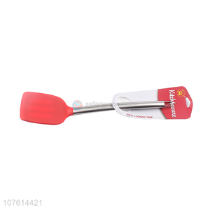 Hot sale stainless steel handle silicone turner kitchen utensils