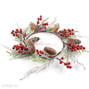 Excellent design Christmas day door hanging Christmas wreath decoration