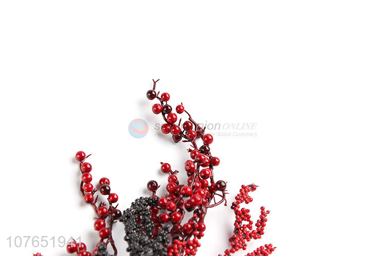 Excellent price red fruit and black fruit long branch decoration