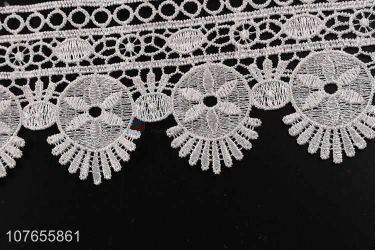 Wholesale embroidered flower ribbon lace with high quality for clothing