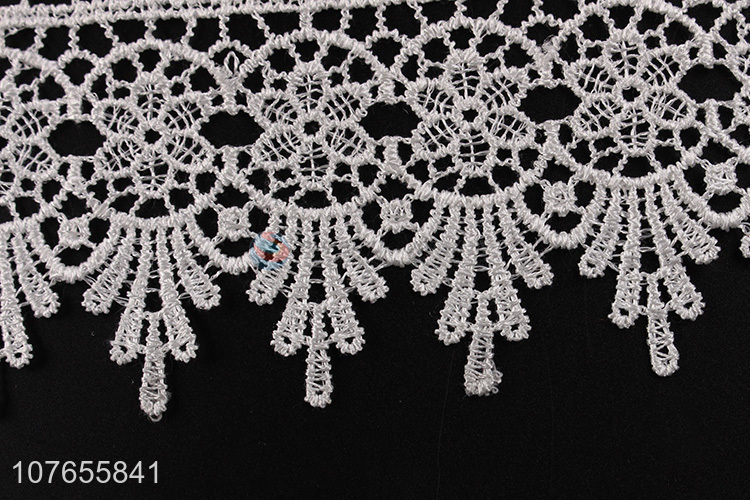 Best selling white floral crochet lace trim ribbon