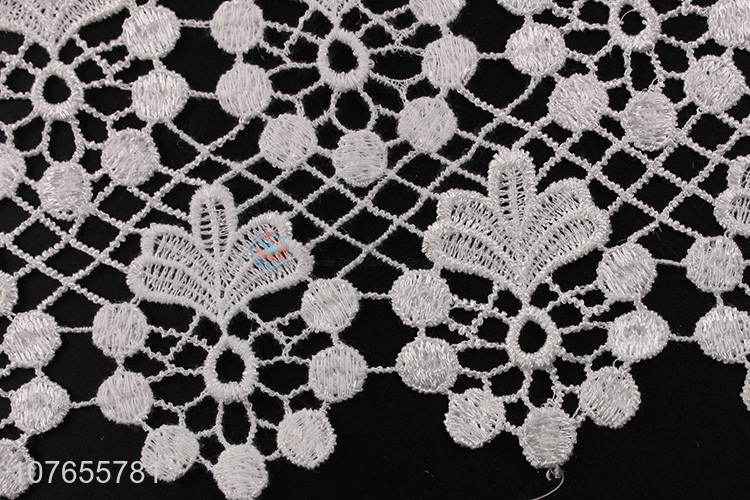 Classic white lace ribbon for decoration with top quality