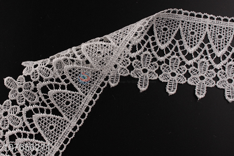 Most popular white embroidery lace ribbon for garment decoration