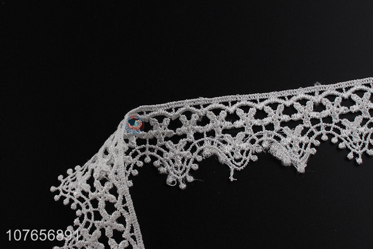 New arrival wholesale white lace fabric for garment decoration