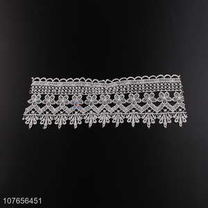 Fashion design durable lace trim for clothing