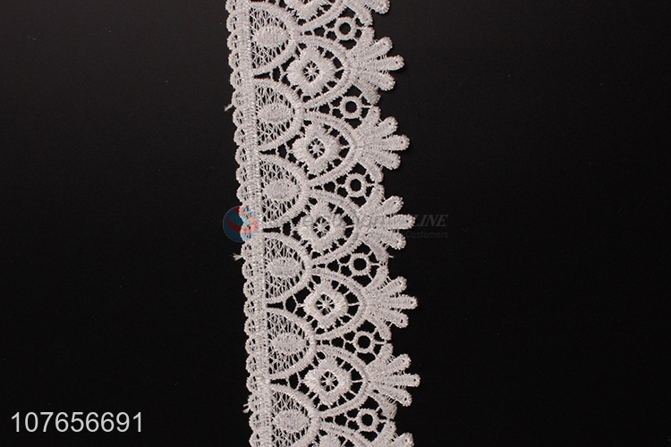 Hot sale embroidery innovation design polyester lace trim