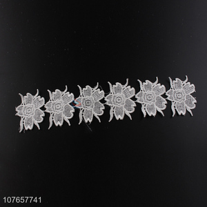 Professional fashion flower lace trim for dress decoration