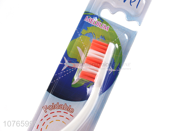 New design foldable adult toothbrush travel plastic toothbrush