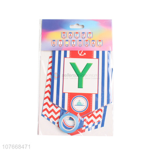 Cartoon banner style party decoration paper birthday banner