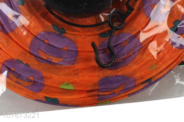 New Design Halloween Decoration Hanging Paper Lantern With LED