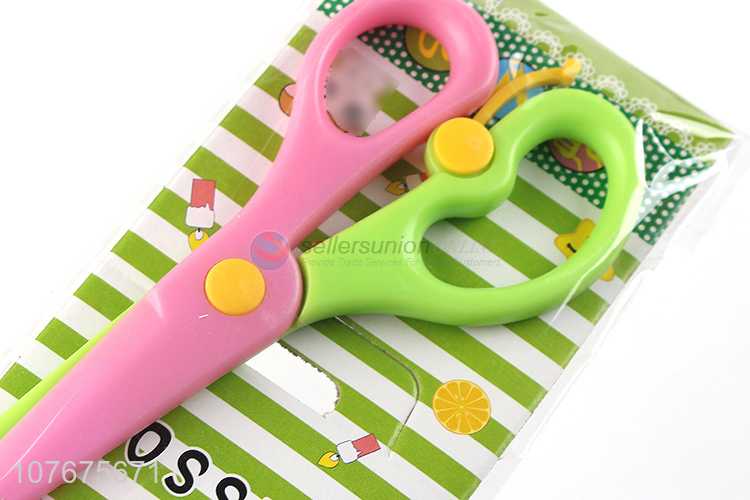 Factory direct sale fashion children scissors kids plastic scissors