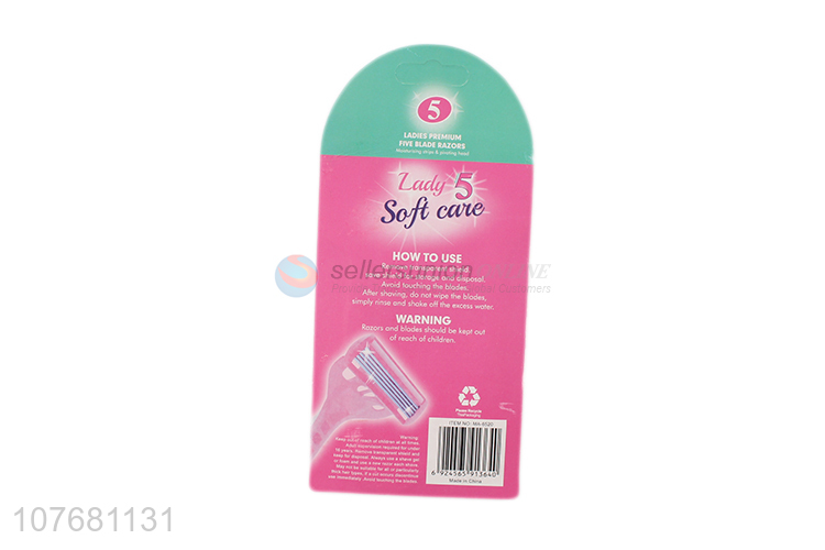 Hot sale safety soft razors with five blades