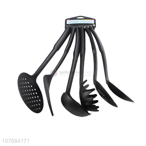 Hot Sale 6 Pieces Nylon Kitchen Utensils Sets With Non-Slip Handle