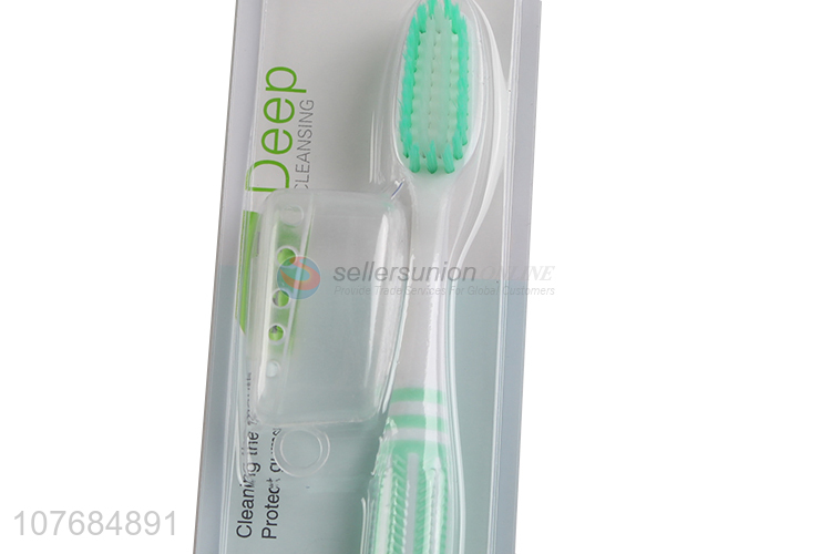 Hot sale outdoor travel portable toothbrush with toothbrush box set