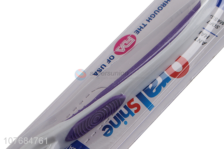 Hot selling adult toothbrush travel manual individually packaged toothbrush