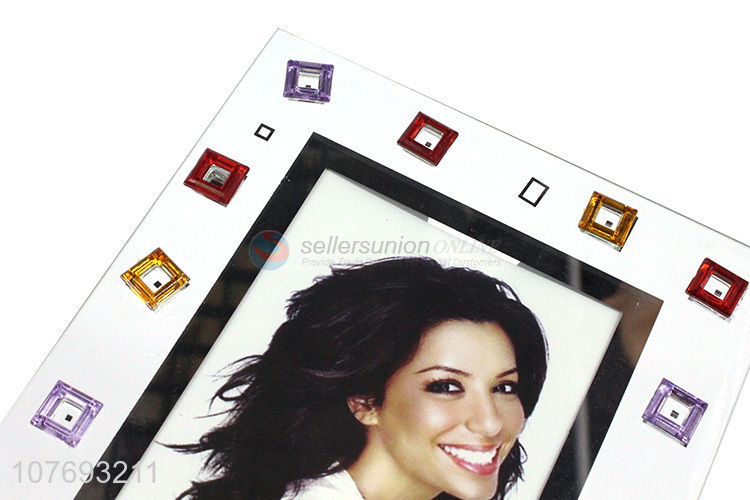 Delicate Design Fashion Glass Photo Frame Rectangle Picture Frame