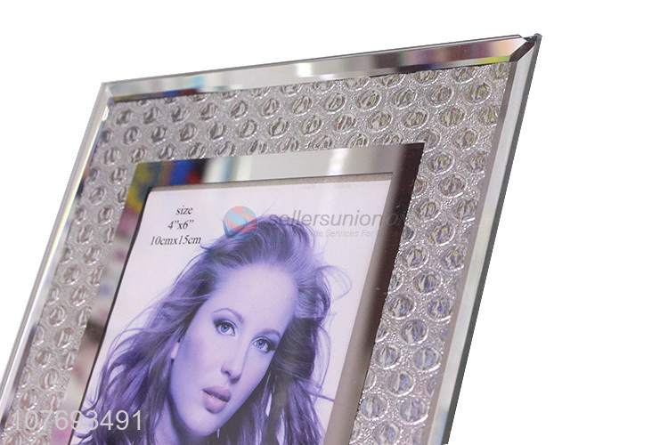 Popular Home Decoration Glass Photo Frame Picture Frame With Back Stander