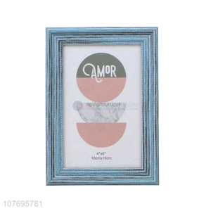 Good quality tabletop decoration blue grid photo frame