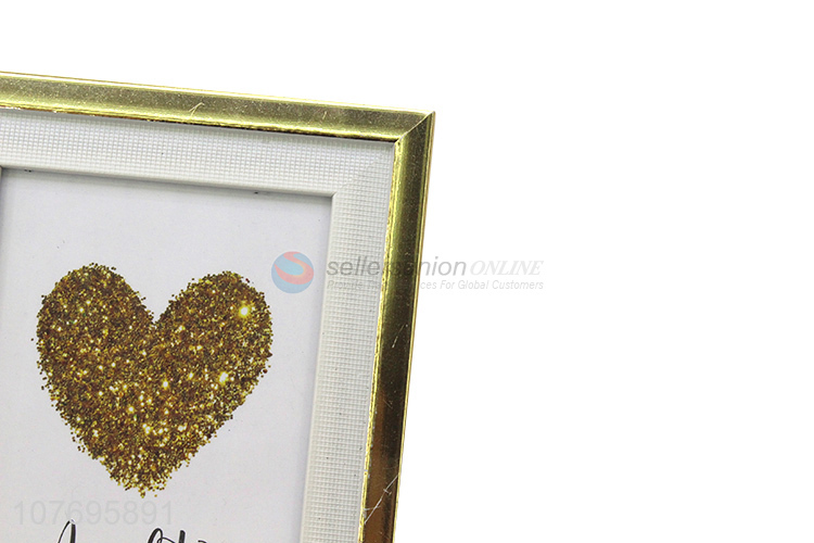 Competitive price rose gold plastic picture frame for home decoration