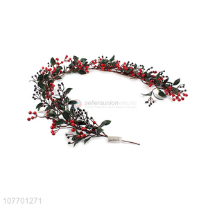 Wholesale Xmas decoration Christmas long vine with red berries