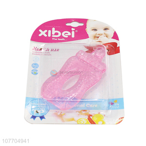 New arrival soft baby chew toy teether feeding-bottle shape baby teether