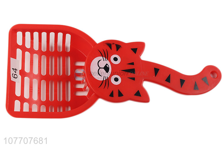 Factory direct sale of red cat litter shovel for shoveling poop