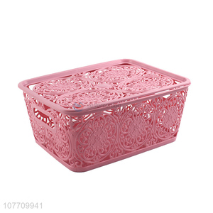 Hot sale sundries storage box household items with lid