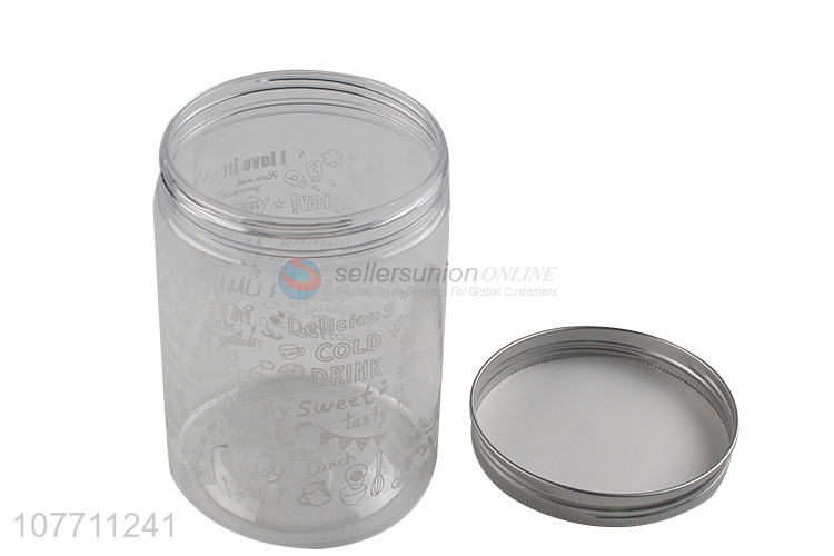 New arrival round kitchen food storage jar plastic food container