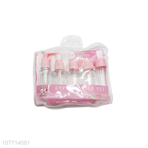 Wholesale Travel Split Bottle Skin Care Products Cosmetics Empty Bottle Set