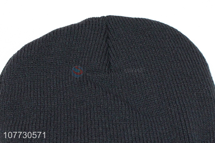 Best selling men winter cap men fleece lining sport beanie hat