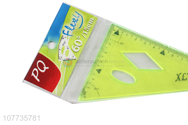 Hot product plastic triangle ruler geometric drawing ruler