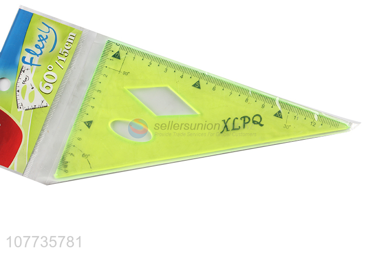 Hot product plastic triangle ruler geometric drawing ruler