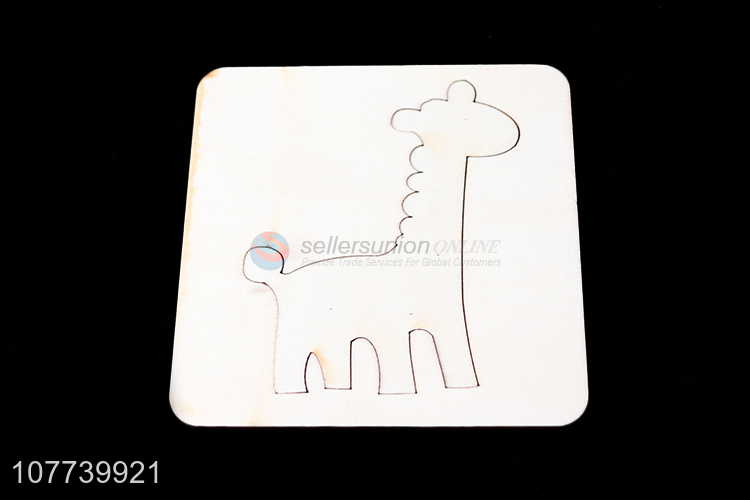 Hot selling puzzle card kindergarten teaching cartoon wooden puzzle