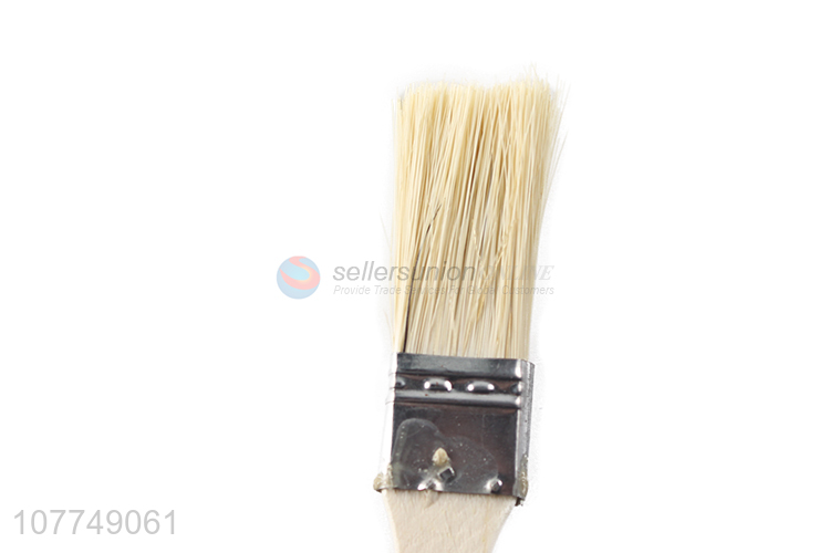 Wholesale decoration painting tools flat paint brush with wooden handle