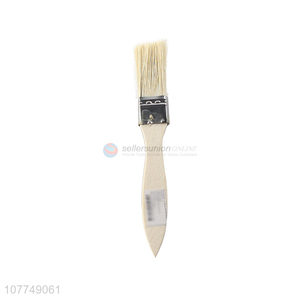 Wholesale decoration painting tools flat paint brush with wooden handle