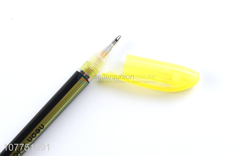 Good quality 24 neon colors neon highlighter pen for school office