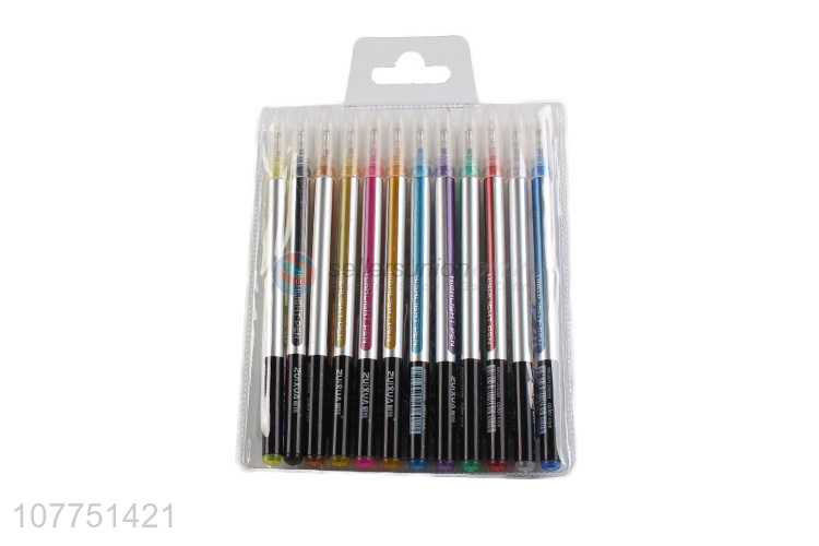 High quality 24 colors highlighter pens fluorescent pen set