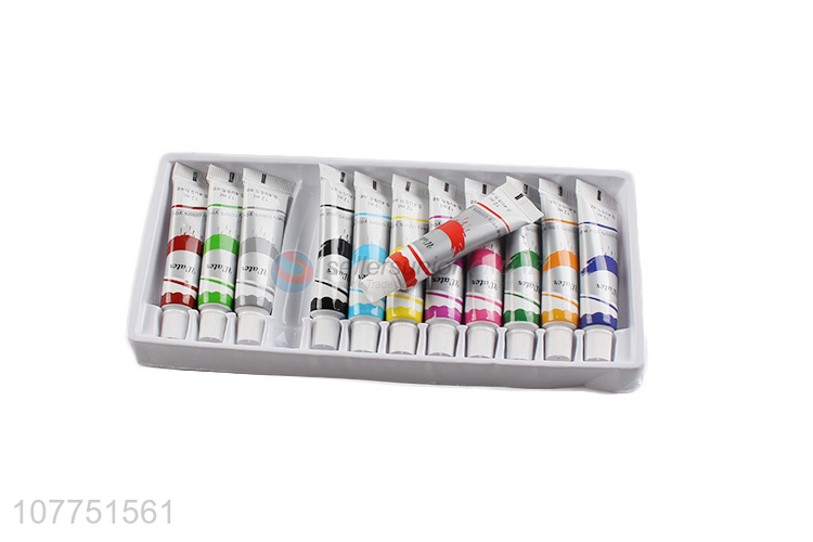 Hot product 12 colors 12ml non-toxic acrylic paints