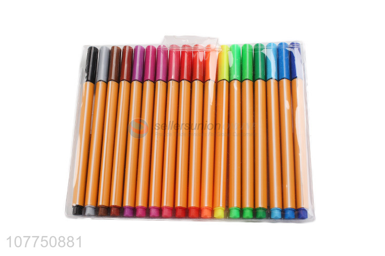 Hot sale 18 colors fine liner pen plastic drawing pen