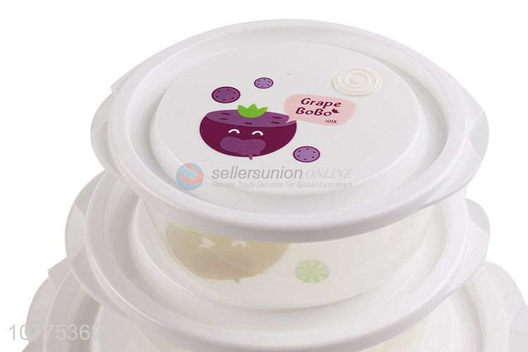 Good Sale Round Plastic Preservation Box Food Storage Box