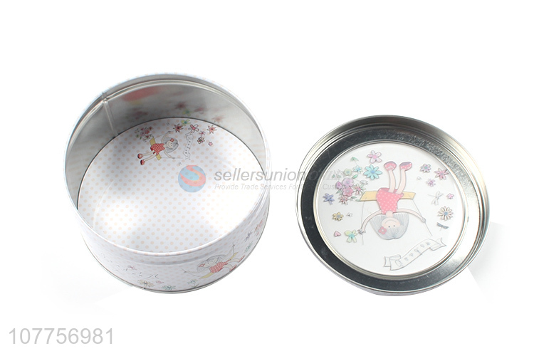 Good Sale Round Tin Can Best Candy Box Storage Box