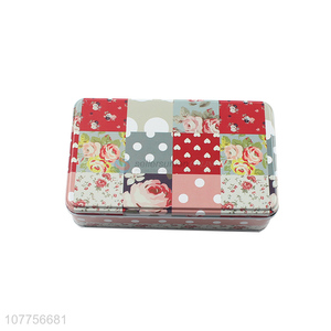 Fashion Printing Rectangle Tin Box Best Storage Box