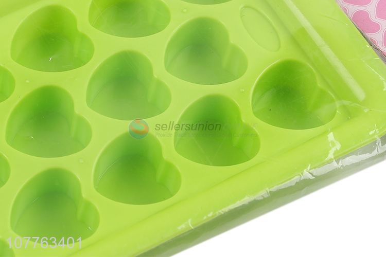 Most popular heart shape silicone ice cube tray ice block mold