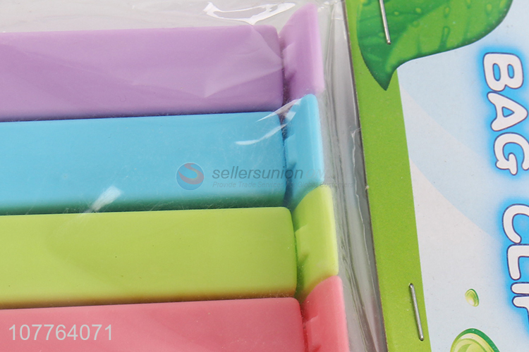 New arrival colorful plastic bag seal clamps airtight bag clip