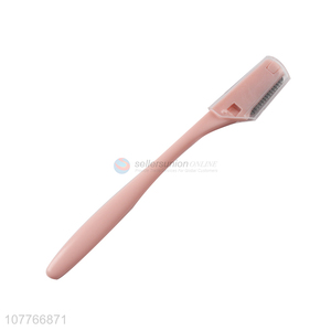 Wholesale makeup tools straight handle with mesh eyebrow trimmer