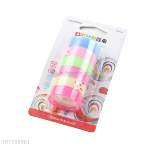 Wholesale color transparent tape student modification tape set